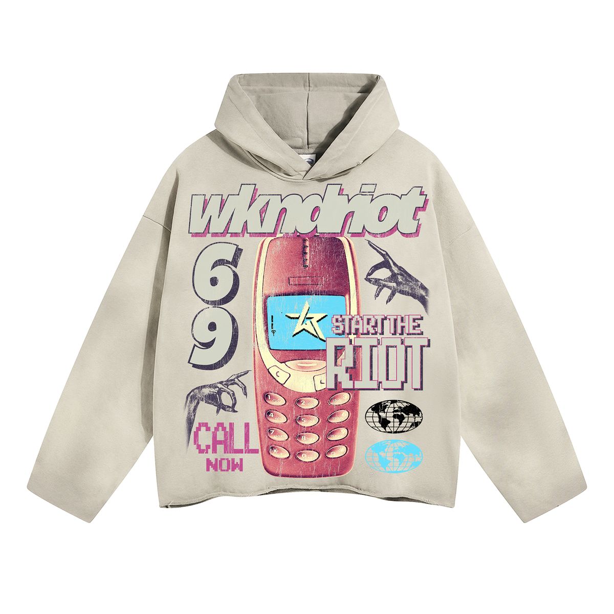 TRAPPER OF THE YEAR HOODIE CREAM