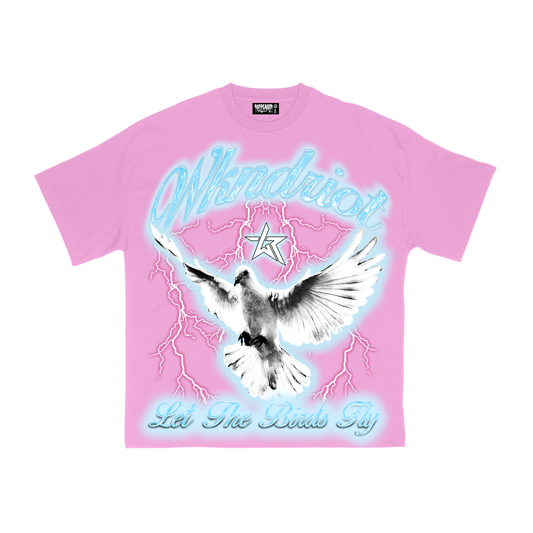 BIRDS FLY PINK