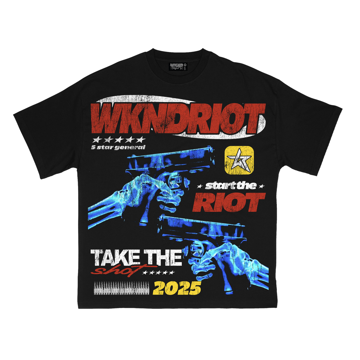 5 STAR GENERAL BLACK TEE