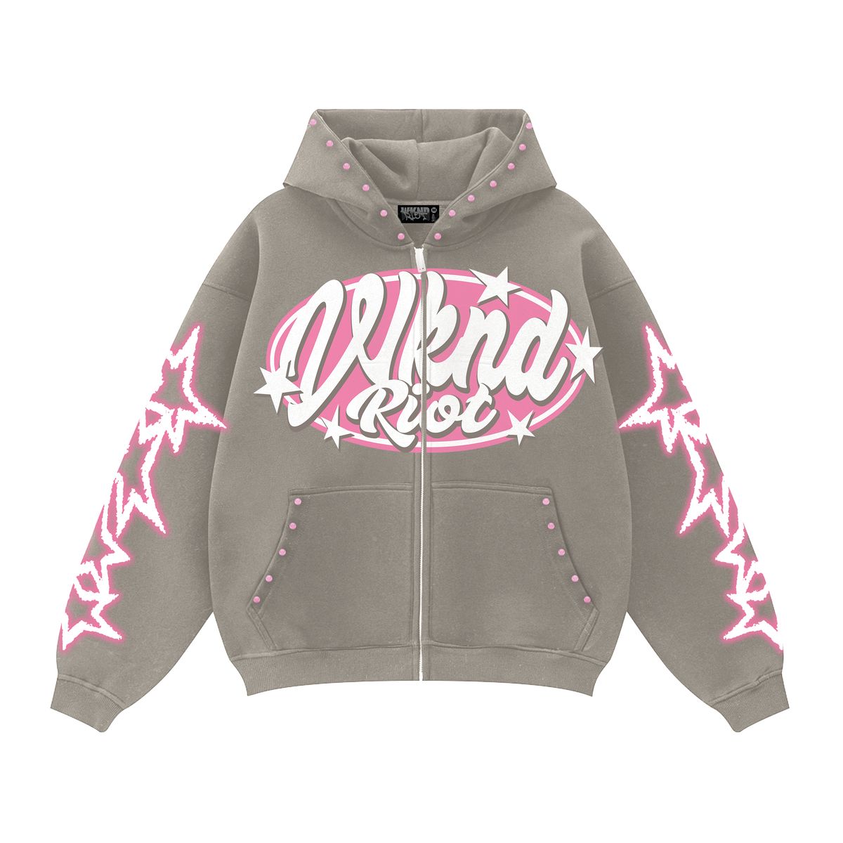 HIGH FASHION (PINK RHINESTONES) HOODY