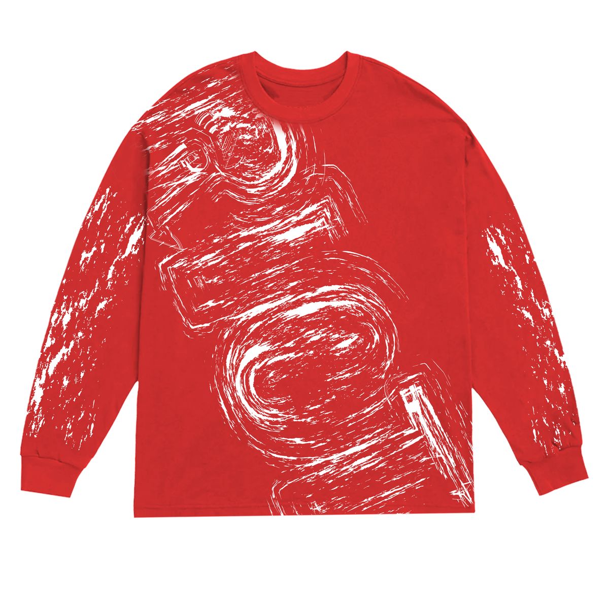 RIOT LONG SLEEVE TEE RED
