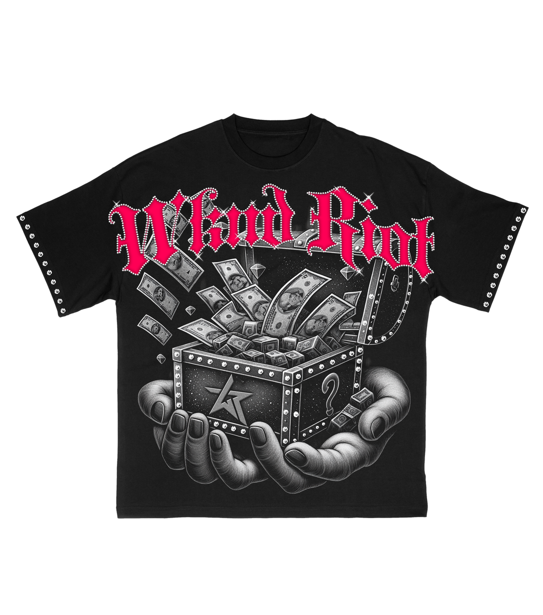 MONEY TREASURE W/ RHINESTONES TEE