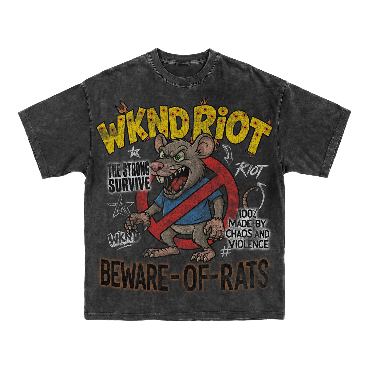 BEWARE OF RATS  TEE