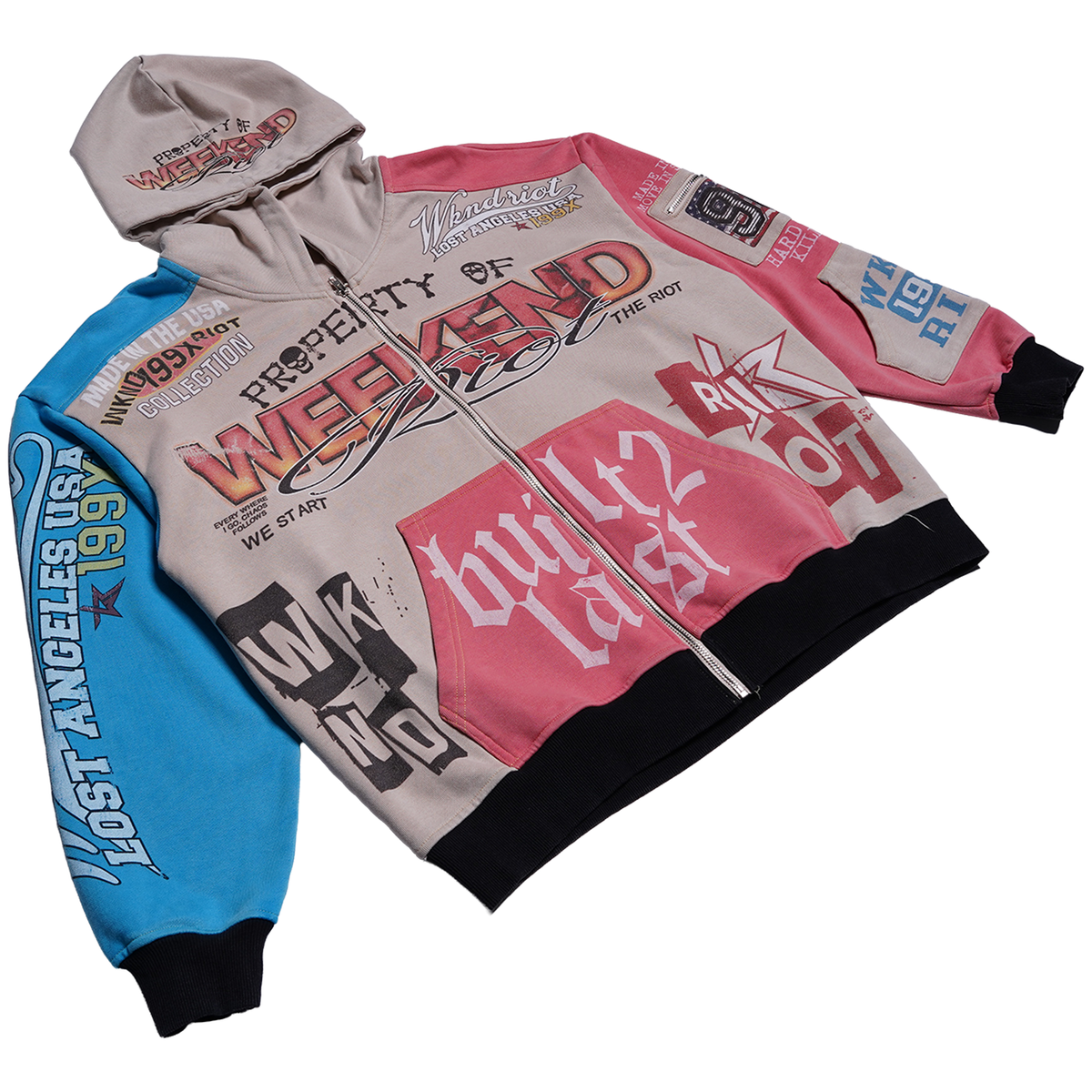 BUILT 2 LAST ZIP UP - CREAM