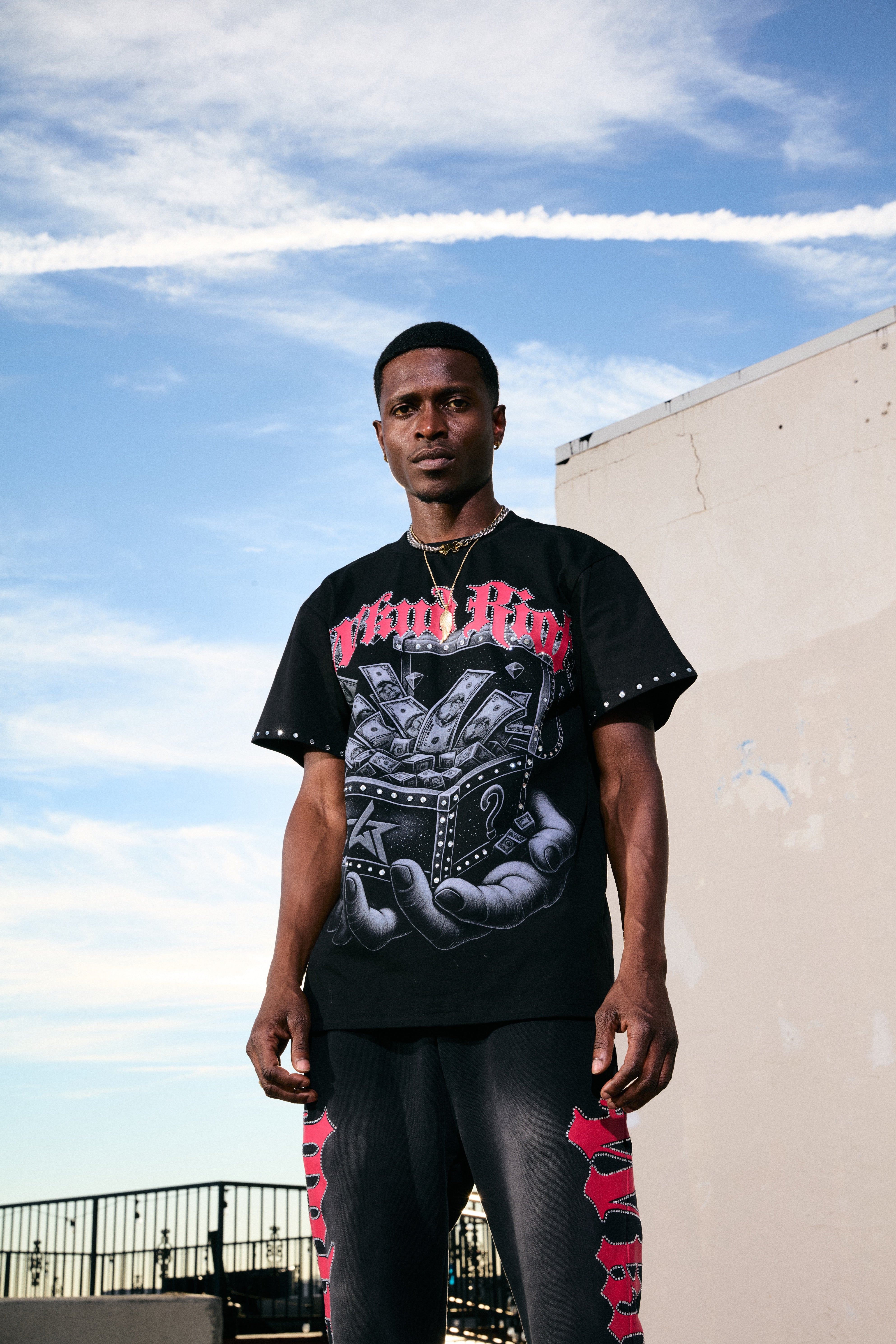 MONEY TREASURE W/ RHINESTONES TEE