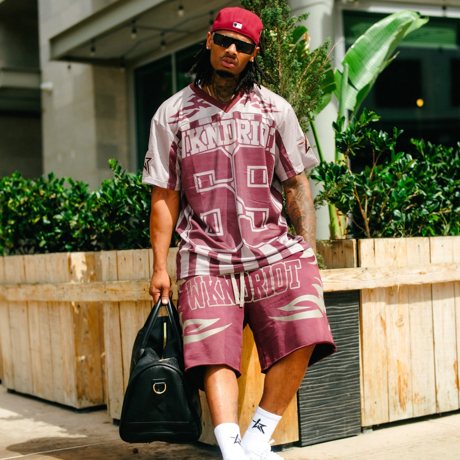 VARSITY JERSEY BURGUNDY