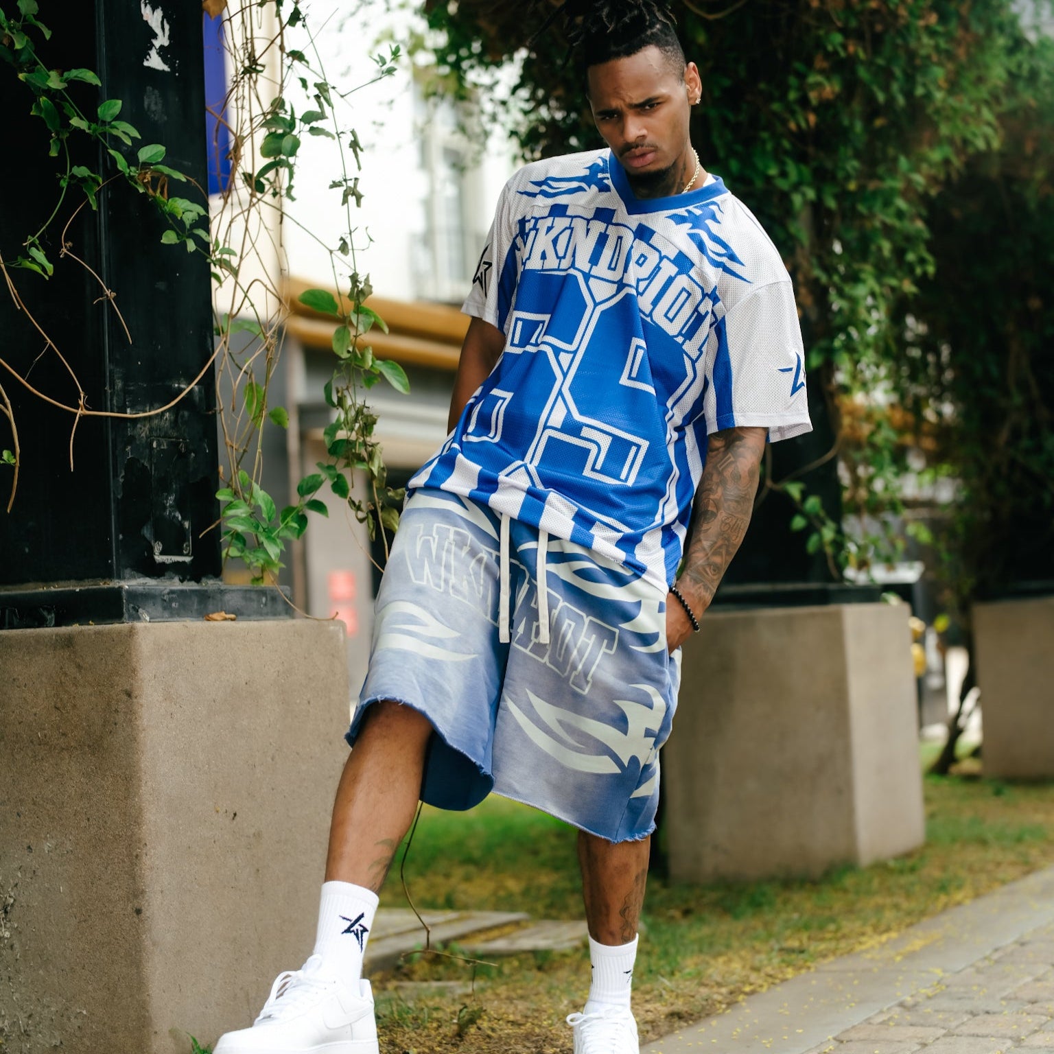 VARSITY TERRY SHORT BLUE