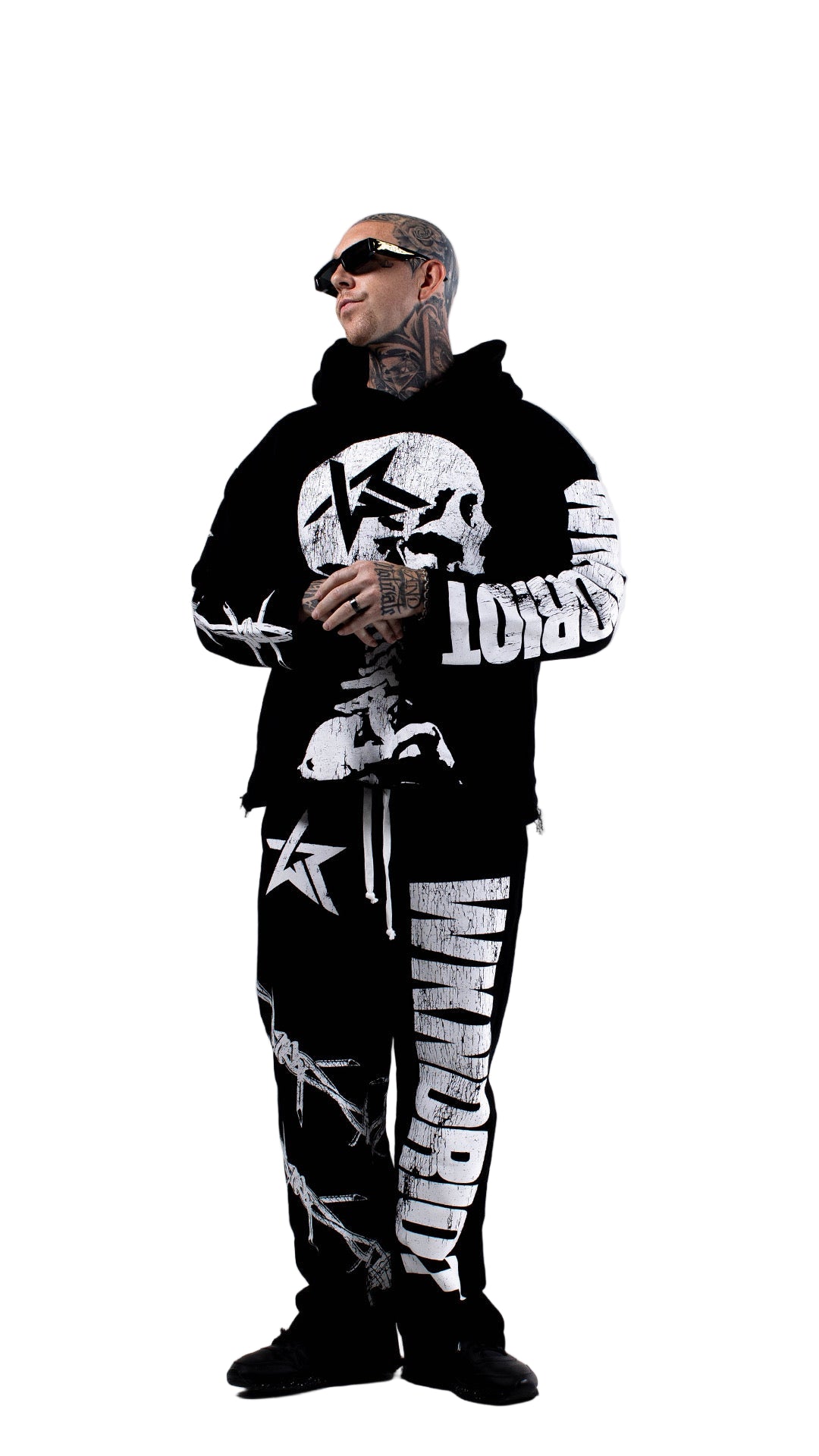 LOGO HEAD SWEATS BLACK